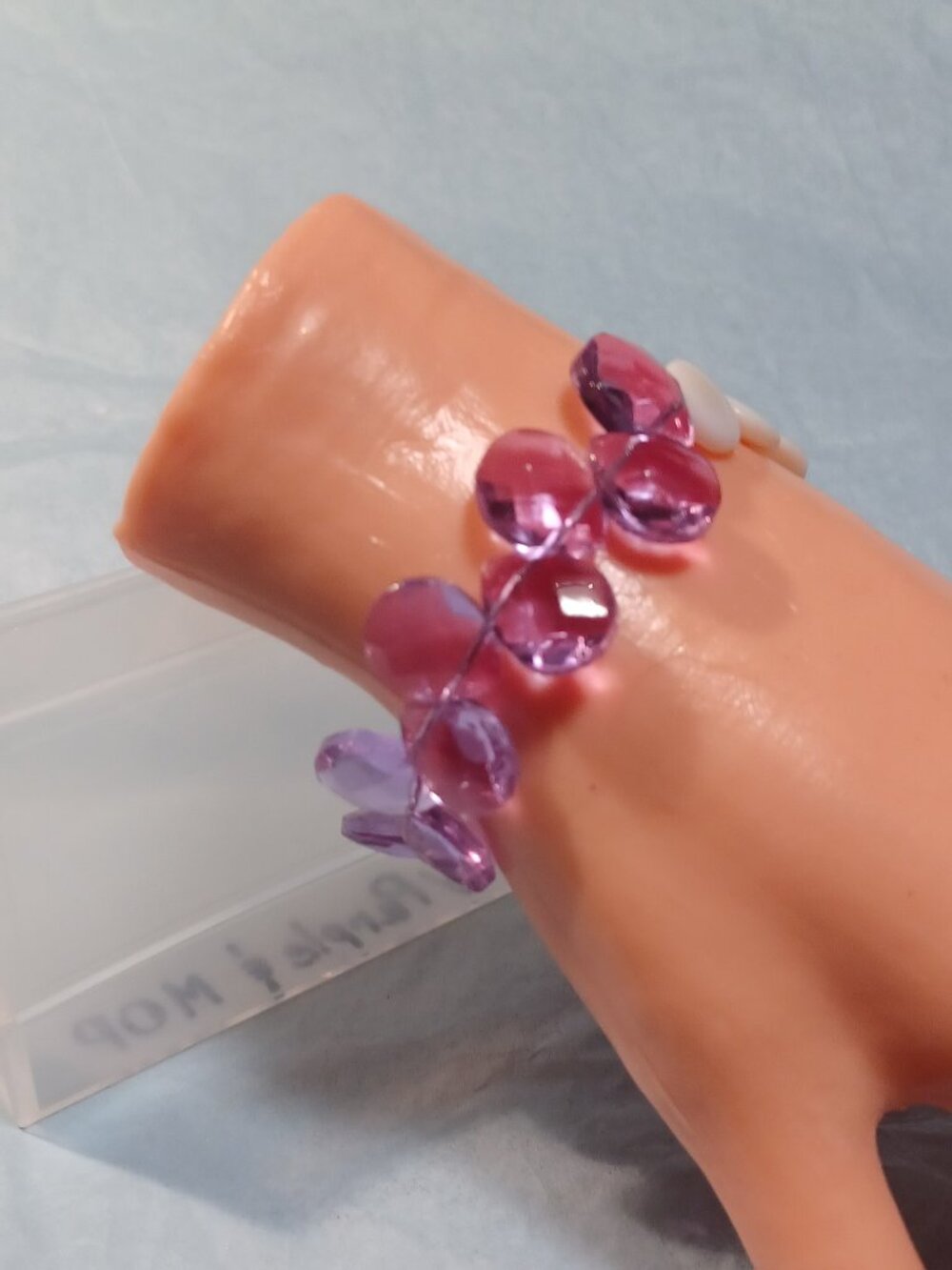 Austrian Crystal & MOP Mother of Pearl bracelet